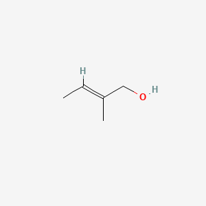 molecular formula C5H10O B1231688 2-Methyl-2-buten-1-OL CAS No. 497-02-9
