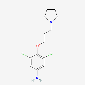 3,5-Dichloro-4-[3-(pyrrolidin-1-yl)propoxy]aniline