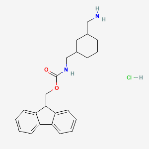 molecular formula C23H29ClN2O2 B12316920 Fmoc-1,3-cis-damch hcl 