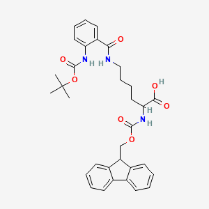 molecular formula C33H37N3O7 B12316938 Boc-2Abz-(1).Fmoc-DL-Lys(1)-OH 