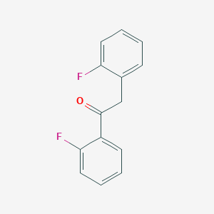 molecular formula C14H10F2O B12316952 1,2-Bis(2-fluorophenyl)ethan-1-one 