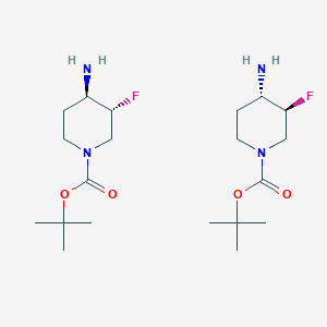 tert-butyl (3R,4R)-4-amino-3-fluoropiperidine-1-carboxylate; tert-butyl (3S,4S)-4-amino-3-fluoropiperidine-1-carboxylate