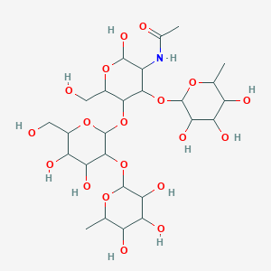 molecular formula C26H45NO19 B12317016 LewisYtetrasaccharide 