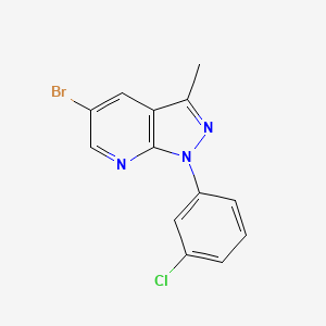 5-bromo-1-(3-chlorophenyl)-3-methyl-1H-pyrazolo[3,4-b]pyridine