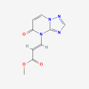 methyl 3-{5-oxo-4H,5H-[1,2,4]triazolo[1,5-a]pyrimidin-4-yl}prop-2-enoate