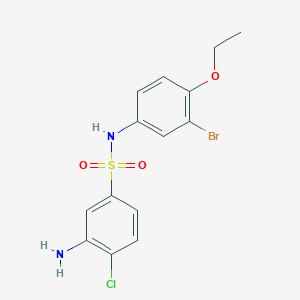 3-amino-N-(3-bromo-4-ethoxyphenyl)-4-chlorobenzene-1-sulfonamide