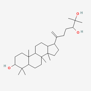 molecular formula C30H52O3 B12317121 6-(3-hydroxy-4,4,8,10,14-pentamethyl-2,3,5,6,7,9,11,12,13,15,16,17-dodecahydro-1H-cyclopenta[a]phenanthren-17-yl)-2-methylhept-6-ene-2,3-diol 