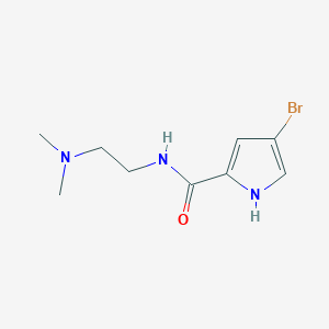 molecular formula C9H14BrN3O B12317154 4-bromo-N-[2-(dimethylamino)ethyl]-1H-pyrrole-2-carboxamide 