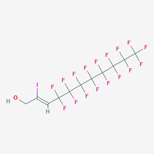 molecular formula C11H4F17IO B12317159 2-Iodo-1H,1H,3H-perfluoroundec-2-ene-1-ol 