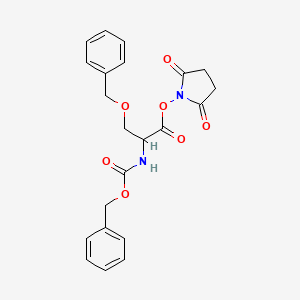 molecular formula C22H22N2O7 B12317169 N-Cbz-O-benzyl-L-serine succinimido ester 