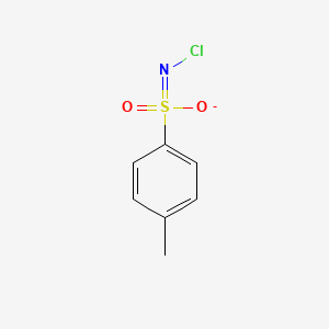 molecular formula C7H7ClNO2S- B1231719 氯(对甲苯磺酰)氮杂环己烷 