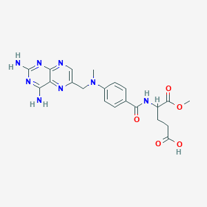 molecular formula C21H24N8O5 B12317215 Methotrexate alpha-methyl ester 