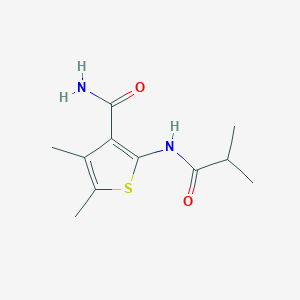 2-Isobutyrylamino-4,5-dimethyl-thiophene-3-carboxylic acid amide