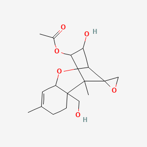 molecular formula C17H24O6 B1231726 4-乙酰氧基螺旋烯-3,15-二醇 