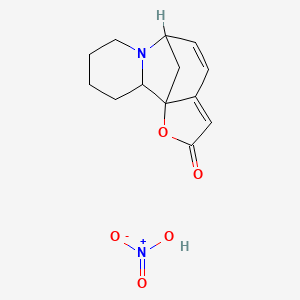 molecular formula C13H16N2O5 B12317265 Securinan-11-one, nitrate 