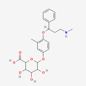 3,4,5-Trihydroxy-6-[3-methyl-4-[3-(methylamino)-1-phenylpropoxy]phenoxy]oxane-2-carboxylic acid