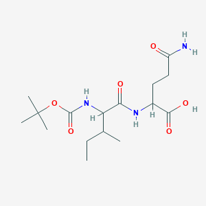 molecular formula C16H29N3O6 B12317334 (Tert-butoxycarbonyl)-L-isoleucyl-L-glutamine 