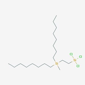 molecular formula C19H41Cl3Si2 B12317348 (DI-N-Octylmethylsilyl)ethyltrichlorosilane 