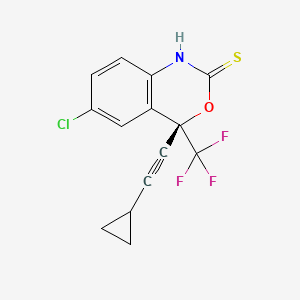 molecular formula C14H9ClF3NOS B1231741 Sefavirenz CAS No. 279691-02-0