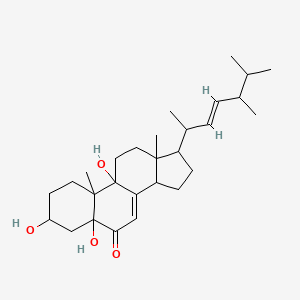 17-[(E)-5,6-dimethylhept-3-en-2-yl]-3,5,9-trihydroxy-10,13-dimethyl-1,2,3,4,11,12,14,15,16,17-decahydrocyclopenta[a]phenanthren-6-one