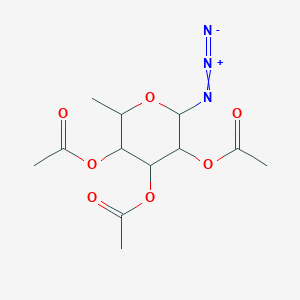 (4,5-Diacetyloxy-6-azido-2-methyloxan-3-yl) acetate