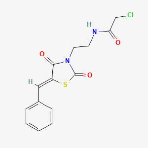 N-[2-(5-Benzylidene-2,4-dioxo-thiazolidin-3-yl)-ethyl]-2-chloro-acetamide