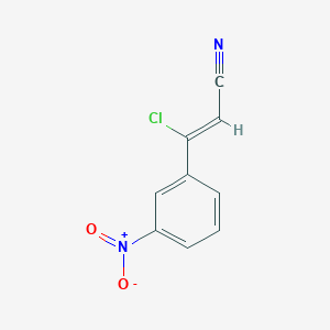 3-Chloro-3-(3-nitrophenyl)prop-2-enenitrile