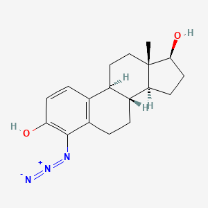 molecular formula C18H23N3O2 B1231747 4-Azidoestra-1,3,5(10)-triene-3,17beta-diol CAS No. 41164-45-8