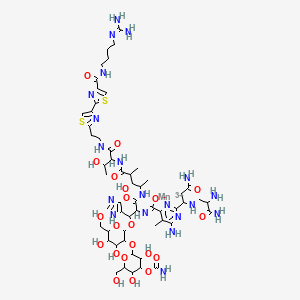 molecular formula C55H83MnN20O21S2+2 B1231748 Manganese bleomycin CAS No. 89725-97-3