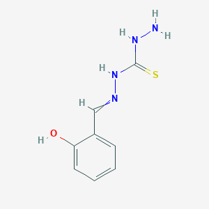 molecular formula C8H10N4OS B1231749 Carbonothioic dihydrazide, ((2-hydroxyphenyl)methylene)- 