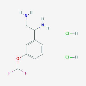 1-[3-(Difluoromethoxy)phenyl]ethane-1,2-diamine dihydrochloride