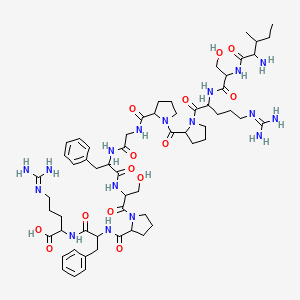 molecular formula C59H89N17O14 B12317536 H-DL-xiIle-DL-Ser-DL-Arg-DL-Pro-DL-Pro-Gly-DL-Phe-DL-Ser-DL-Pro-DL-Phe-DL-Arg-OH 