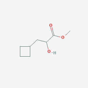 molecular formula C8H14O3 B12317560 (R)-Methyl 3-cyclobutyl-2-hydroxypropanoate 