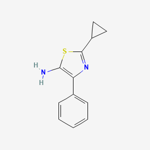 2-Cyclopropyl-4-phenyl-1,3-thiazol-5-amine