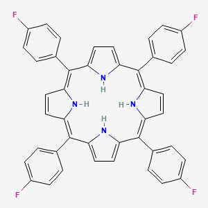 molecular formula C44H28F4N4 B12317609 (5Z,9Z,15Z,19Z)-5,10,15,20-tetrakis(4-fluorophenyl)-21,22,23,24-tetrahydroporphyrin 