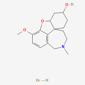 (1R,12S,14S)-9-methoxy-4-methyl-11-oxa-4-azatetracyclo[8.6.1.0^{1,12.0^{6,17]heptadeca-6(17),7,9-trien-14-ol;hydrobromide