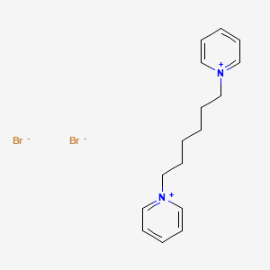 molecular formula C16H22Br2N2 B12317674 1-[6-(Pyridin-1-ium-1-yl)hexyl]pyridin-1-ium dibromide CAS No. 53952-75-3