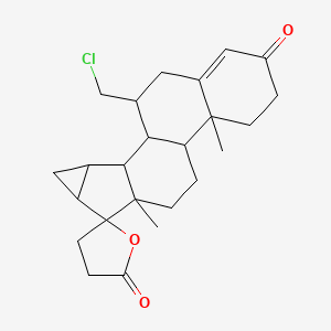 molecular formula C24H31ClO3 B12317679 7-Chloromethyl 17R-Drospirenone 