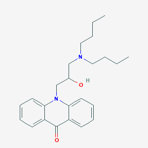 molecular formula C24H32N2O2 B1231768 10-[3-(Dibutylamino)-2-hydroxypropyl]-9-acridinone 