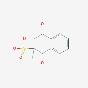 molecular formula C11H9O5S- B1231770 Menadione sulfonate 