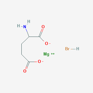 molecular formula C5H8BrMgNO4 B12317704 Magnesium;2-aminopentanedioate;hydrobromide CAS No. 93783-59-6