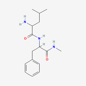 (2S)-2-Amino-4-methyl-N-[(1S)-1-(methylcarbamoyl)-2-phenylethyl]pentanamide