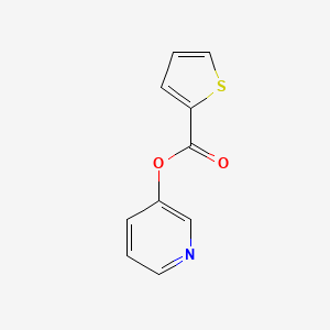 molecular formula C10H7NO2S B1231774 Pyridin-3-yl thiophene-2-carboxylate 