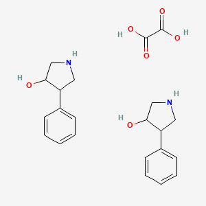 Oxalic acid;4-phenylpyrrolidin-3-ol