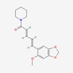 molecular formula C18H21NO4 B1231779 Wisanine CAS No. 61756-56-7