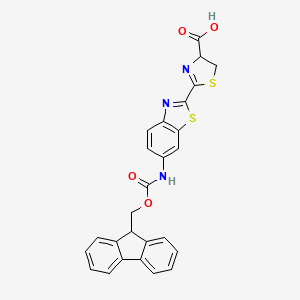 molecular formula C26H19N3O4S2 B12317794 6-Fmoc-amino-D-luciferin CAS No. 578705-47-2