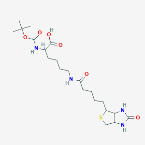 molecular formula C21H36N4O6S B12317831 Boc-Lys(biotinyl)-OH 