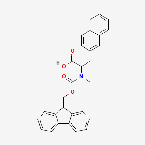 molecular formula C29H25NO4 B12317843 Fmoc-N-methyl-3-(2-naphthyl)-L-alanine 