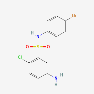 5-amino-N-(4-bromophenyl)-2-chlorobenzene-1-sulfonamide