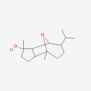 molecular formula C15H26O2 B12317868 3,7-Dimethyl-10-propan-2-yl-11-oxatricyclo[5.3.1.02,6]undecan-3-ol 